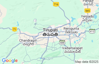 Map of Tirupati
