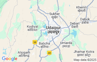 Map of Udaipur