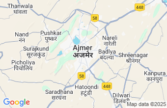 Map of Ajmer