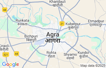 Map of Agra