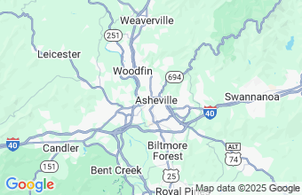 Map of Asheville