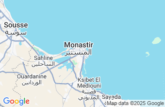 Map of Monastir