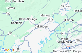 Map of Oak Ridge