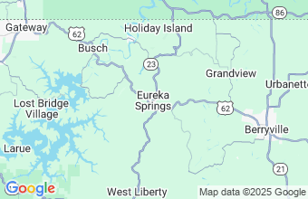 Map of Eureka Springs
