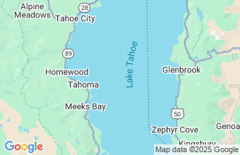 Map of Lake Tahoe