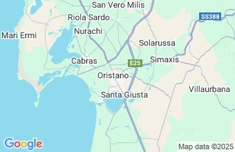 Map of Oristano