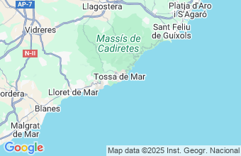 Map of Tossa De Mar