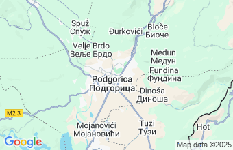 Map of Podgorica