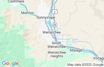 Map of Wenatchee