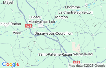 Map of Dissay
