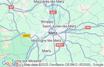 Map of Metz