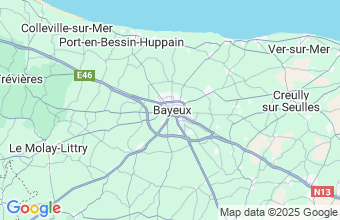 Map of Bayeux