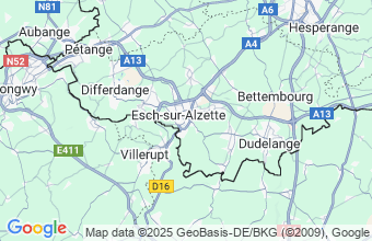 Map of Esch-Sur-Alzette
