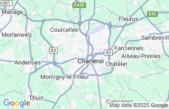 Map of Charleroi