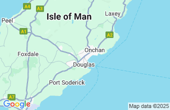 Map of Douglas Isle Of Man
