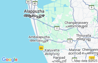 Map of Alappuzha